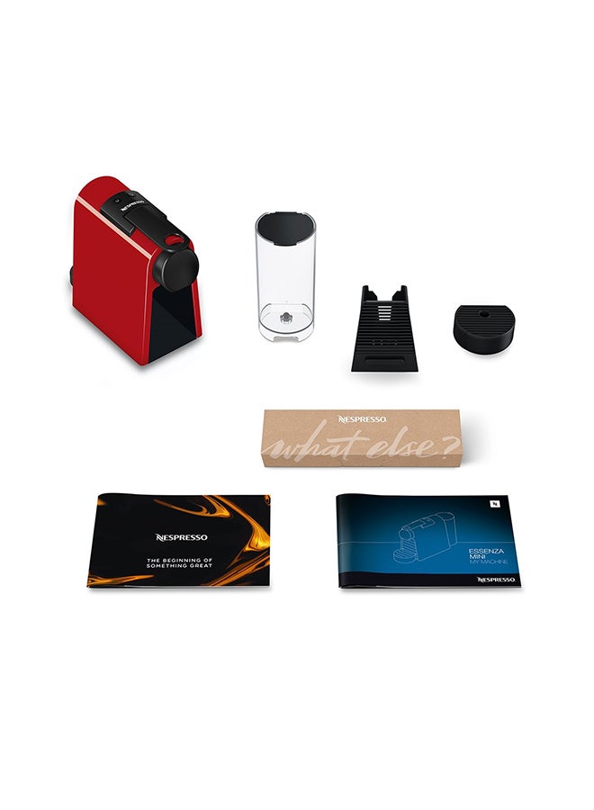 Nespresso - Nespresso Original Essenza Red, Coffee Machine With Aerocino Milk Frother 0.6 L 220 W D30-ME-RE-NE2+3694BK Red - Image 1