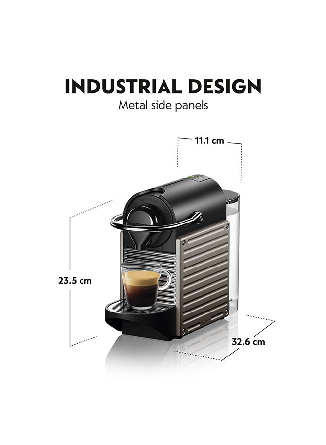 Nespresso - Pixie Titanium (Middle East Version) 0.7 L 1260 W ‎C61-ME-TI-NE2 Titanium - Image 1