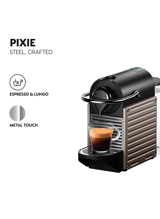 Nespresso - Pixie Titanium (Middle East Version) 0.7 L 1260 W ‎C61-ME-TI-NE2 Titanium - Image 1