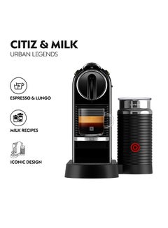 نسبرسو سيتيز آند ملك ماكينة تحضير القهوة 1 L 1710 W D123-ME-BK-NE2 أسود  - Image 3