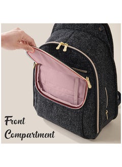 Sunveno Fashion Compact Diaper Backpack - Black  - Image 5