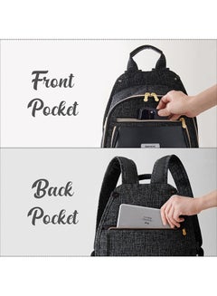 Sunveno Fashion Compact Diaper Backpack - Black  - Image 3