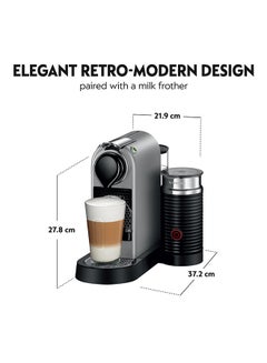 Nespresso CitiZ And Milk Coffee Machine 1 L 1710 W C123SI2 Silver  - Image 4