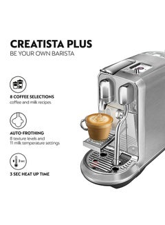نسبرسو ماكينة تحضير القهوة نسبريسو كرياتيستا بلس 1.5 L 1600 W J520-ME-ME-NE أسود  - Image 3