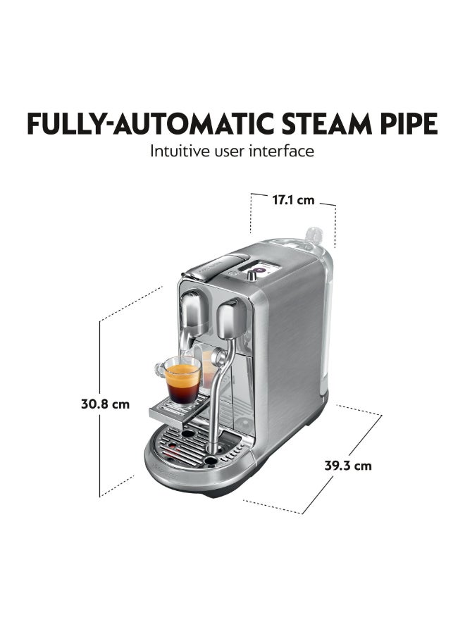 نسبرسو نسبريسو كرياتيستا بلس J520 ماكينة تحضير القهوة بالكبسولات، مع عصا تبخير الحليب الأوتوماتيكية لفن الاتيه والكابتشينو، 1.5 لتر، ضغط 19 بار، معدني 1.5 L 1600 W J520-ME-ME-NE أسود - Image 4
