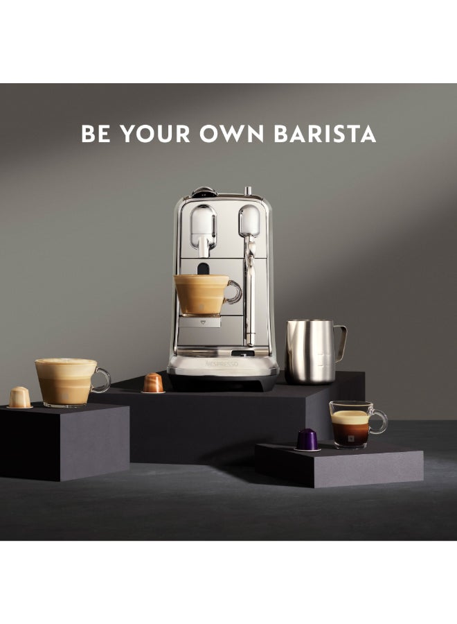 نسبرسو نسبريسو كرياتيستا بلس J520 ماكينة تحضير القهوة بالكبسولات، مع عصا تبخير الحليب الأوتوماتيكية لفن الاتيه والكابتشينو، 1.5 لتر، ضغط 19 بار، معدني 1.5 L 1600 W J520-ME-ME-NE أسود - Image 5