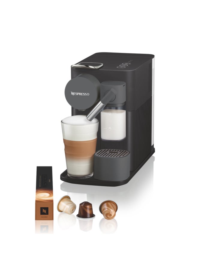 نسبرسو نسبريسو لاتيسيما وان F121 ماكينة تحضير القهوة بالكبسولات، مع تقنية رغوة الحليب الأوتوماتيكية المدمجة للكابتشينو واللاتيه، 1 لتر، ضغط 19 بار، أسود 1 L 1450 W F121-ME-BK-NE / F121-EU-BK-NE أسود - Image 1