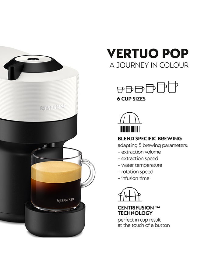 Nespresso - Nespresso Vertuo Pop White, Coffee Machine 0.6 L 1500 W GCV2-GB-WH-NE White - Image 1