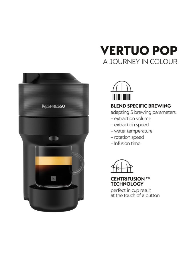 نسبرسو نسبريسو فيرتو بوب GDV2 ماكينة تحضير القهوة بالكبسولات، تحضر 6 أحجام أكواب للقهوة السوداء، 0.6 لتر، أسود 0.56 L 1500 W GDV2-GB-BK-NE أسود - Image 2