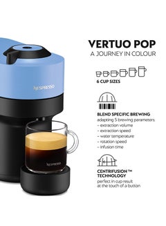 نسبرسو نسبريسو فيرتو بوب أزرق, ماكينة تحضير القهوة 750 ml 1500 W GDV2-GB-BL-NE أزرق  - Image 3