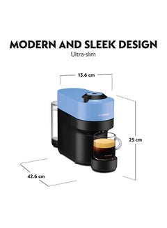 نسبرسو نسبريسو فيرتو بوب أزرق, ماكينة تحضير القهوة 750 ml 1500 W GDV2-GB-BL-NE أزرق  - Image 4