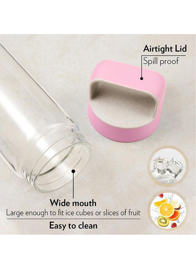 BOROSIL Neo Glass Bottle With Lid Wide Mouth, Freezer Safe Clear  - Image 5