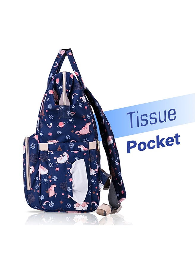 صنفينو حقيبة حفاضات مع منفذ شحن USB وسجادة تغيير - سماء زرقاء حالمة - Image 5