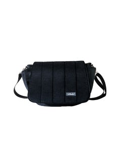 Sunveno Velvet Stroller Diaper Bag With Adjustable Shoulder Strap - Black  - Image 1