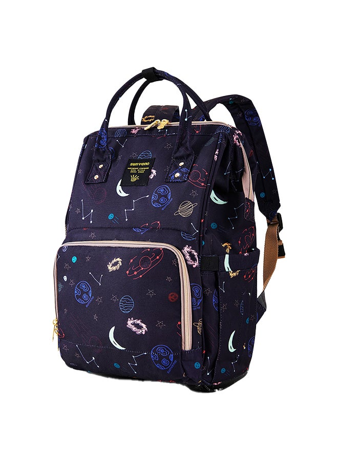 صنفينو Diaper Bag With USB Charging Port And Changing Mat - Blue Dream Galaxy - Image 4
