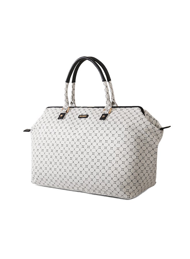 صنفينو Mommy Fashion Diaper Bag With Waterproof Fabric - White  - Image 2
