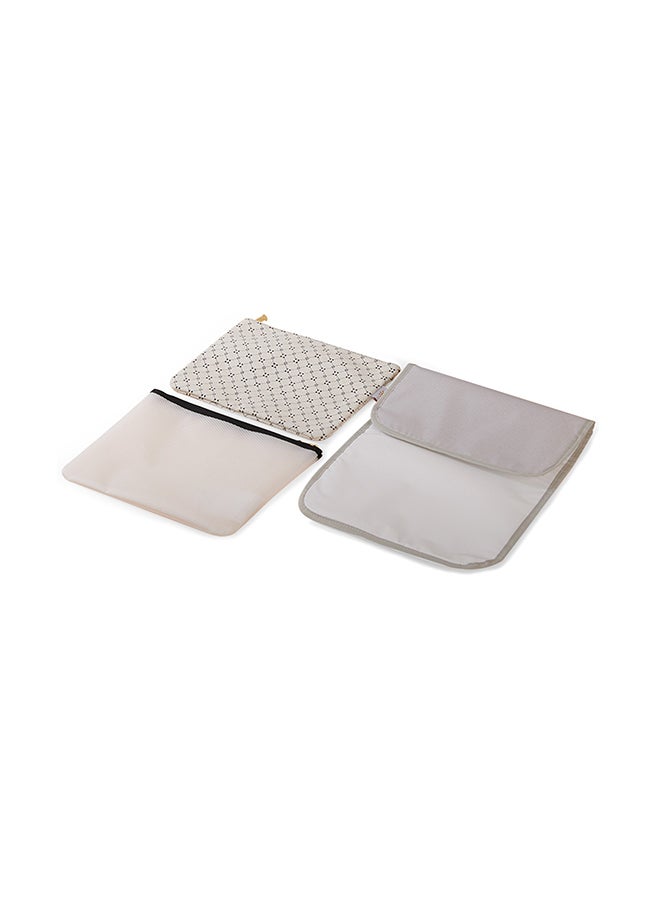 صنفينو Mommy Fashion Diaper Bag With Waterproof Fabric - White  - Image 3