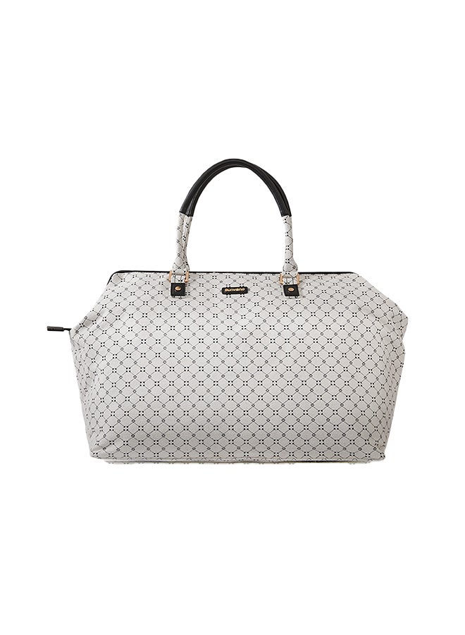 صنفينو Mommy Fashion Diaper Bag With Waterproof Fabric - White  - Image 5