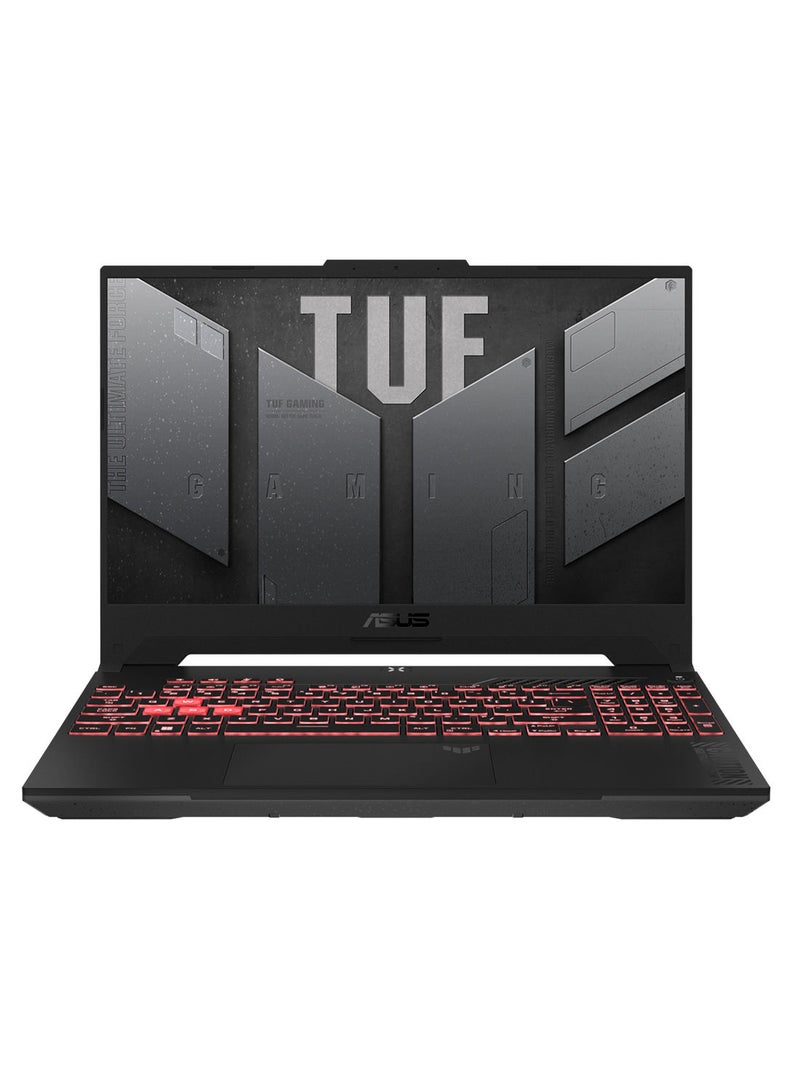 ASUS - TUF Gaming F15 (Upgraded Version) Laptop With 15.6-inch Full HD 144Hz Display, Core i7-12700H Processor/16GB RAM/512GB SSD/Windows 11 Home/8GB Nvidia Geforce RTX 4060 8GB Graphics Card/ English/Arabic Mecha Gray - Image 1