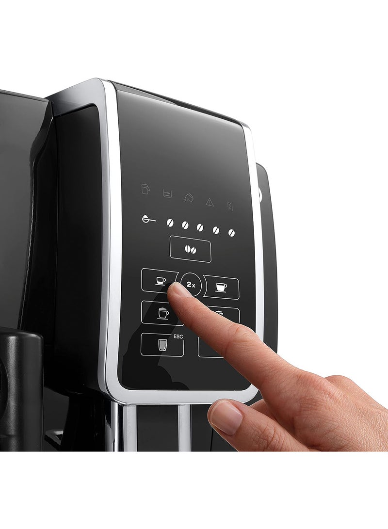 De'Longhi - Dinamica, Fully-Automatic Bean to Cup Espresso and Cappuccino Coffee Machine, Cappuccino, Espresso 1 L 1450 W ECAM 350.50.B Black - Image 1