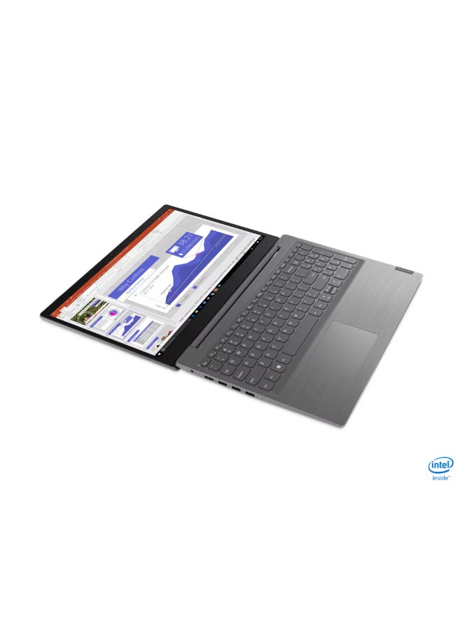 Lenovo - V15 IIL 82C5A009IH Laptop With 15.6-Inch HD Display, Core i3-1005G1 Processor/12GB RAM DDR4/256GB SSD/Windows 10 Pro/Intel UHD Graphics English/Arabic Grey - Image 1
