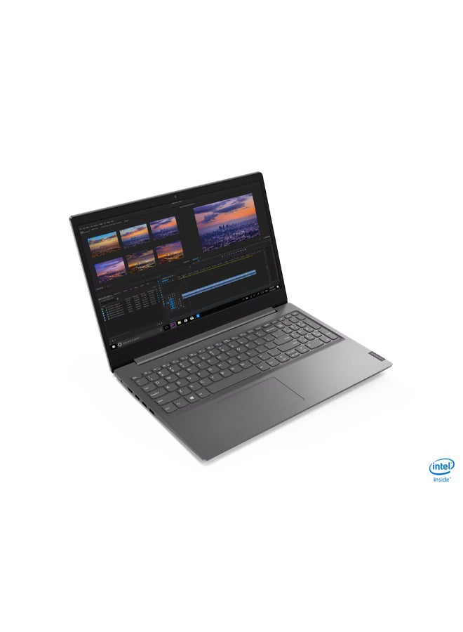 Lenovo - V15 IIL 82C5A009IH Laptop With 15.6-Inch HD Display, Core i3-1005G1 Processor/12GB RAM DDR4/256GB SSD/Windows 10 Pro/Intel UHD Graphics English/Arabic Grey - Image 1