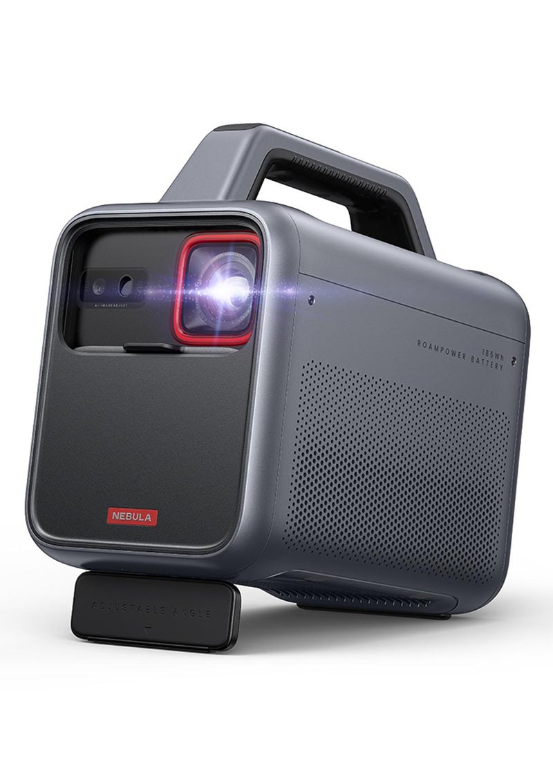 نيبولا جهاز عرض محمول خارجي Anker Mars 3، 1000 ANSI Lumens، مكبر صوت 40 وات، ما يصل إلى 5 ساعات، التركيز التلقائي، تصحيح الانحراف، الفناء الخلفي، صورة 200 بوصة، يدعم جهاز عرض 4K مع WiFi وBluetooth - Image 1