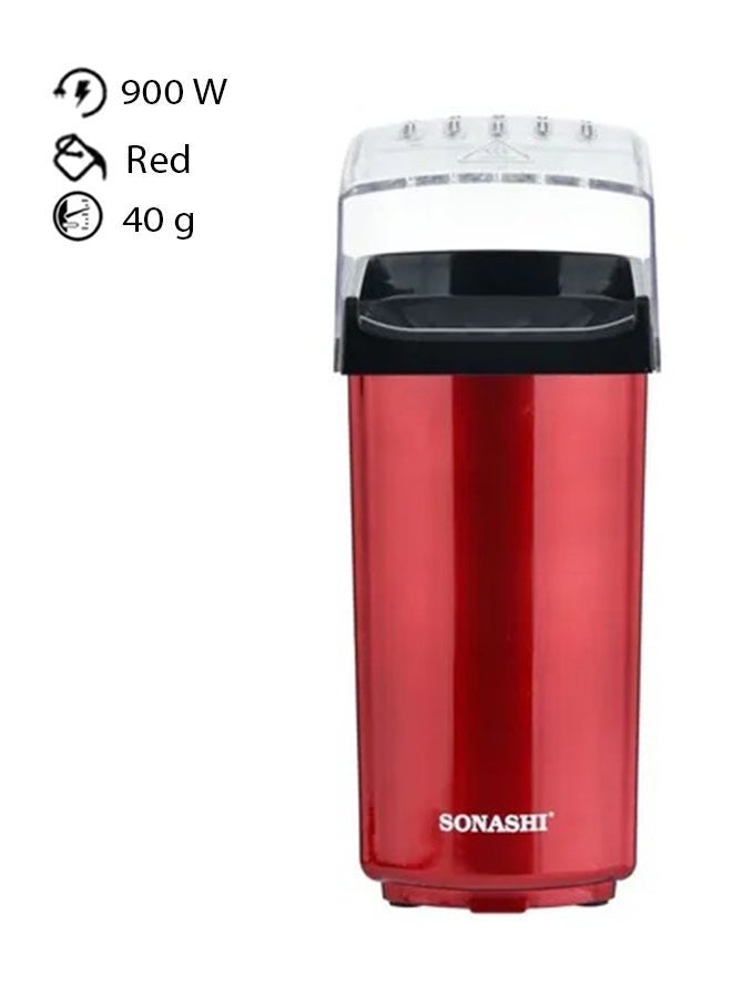 SONASHI Garment Steamer With Popcorn Maker Bundle 1.8 L 1800 W SGS-311 + SPCM-101 Red  - Image 3