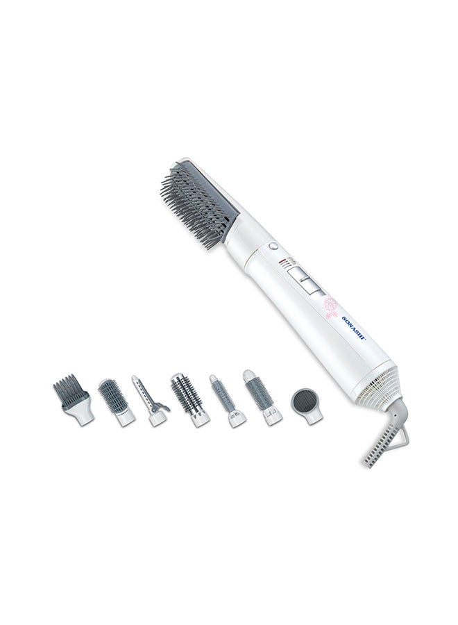 SONASHI - 4-In-1 Hand Blender Set With Chopper And Whisk With 7-In-1 Electric Hair Styler & Dryer Brush Bundle SHB-185JCW + SHS-3034 White - Image 1