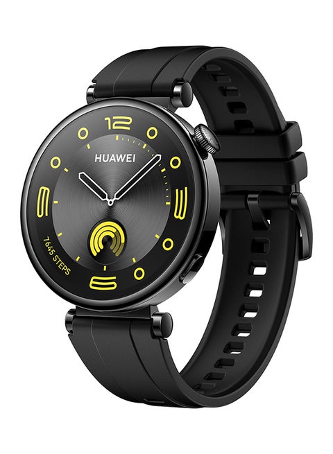 WATCH GT 4 41mm Smart Watch, 7 Days Battery Life, Science-Based Calorie Management, Pulse Wave Arrhythmia Analysis, TruSeen 5.5+ Heart Rate Monitor, Compatible With Android And iOS Black