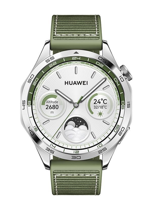 هواوي ساعة ذكية WATCH GT 4 مقاس 46 مم، عمر بطارية 14 يومًا، إدارة السعرات الحرارية القائمة على العلوم، وضع GNSS ثنائي النطاق بخمسة أنظمة، تحليل عدم انتظام ضربات القلب الموجي النبضي، مراقب معدل ضربات القلب، Android وiOS باللون الأخضر - Image 2
