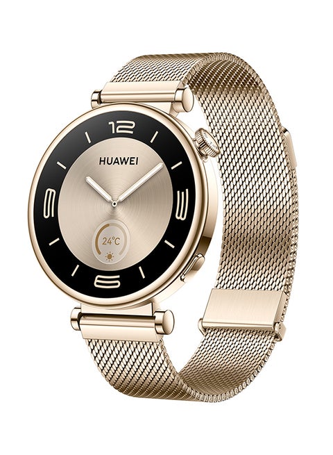 WATCH GT 4 41mm Smart Watch, 7 Days Battery Life, Science-based Calorie Management, Pulse Wave Arrhythmia Analysis, TruSeen 5.5+ Heart Rate Monitor, Compatible with Android & iOS Light Gold
