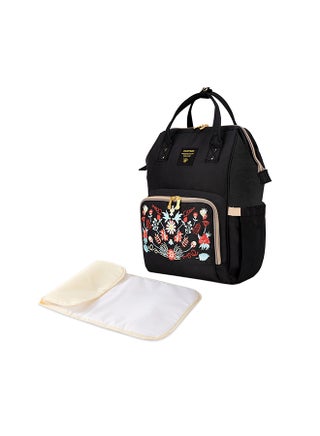 Diaper Bag With USB Charging Port And Changing Mat - Black - pnsku/N53436129A/45/_/1696830966/b0b23865-4194-4acf-88d7-96fc8e77859a