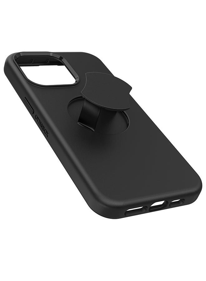 Otterbox iPhone 15 Pro 6.7" (Max) OtterGrip Symmetry Pixystix Case Black - Image 4