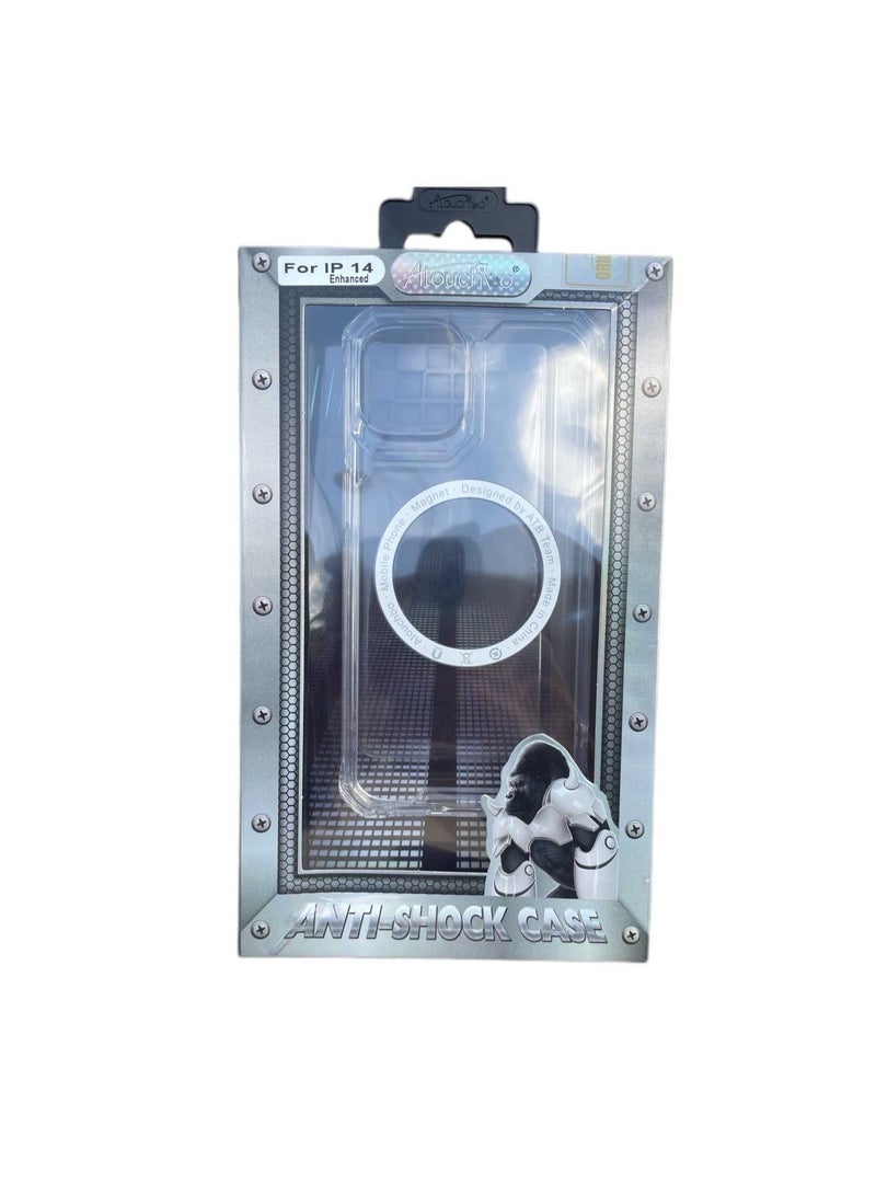 آرمور - Professional Enhanced Protection Iphone 14 Max Shockproof Case With Magsafe Charger - Clear - Image 1