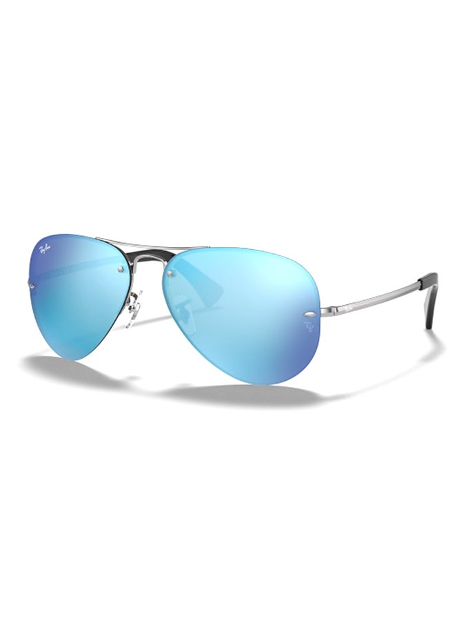 Ray-Ban Unisex UV Protection Aviator Shape Metal Sunglasses RB3449 004/55 59-14 - Lens Size: 59 Mm - Polished Gunmetal  - Image 1