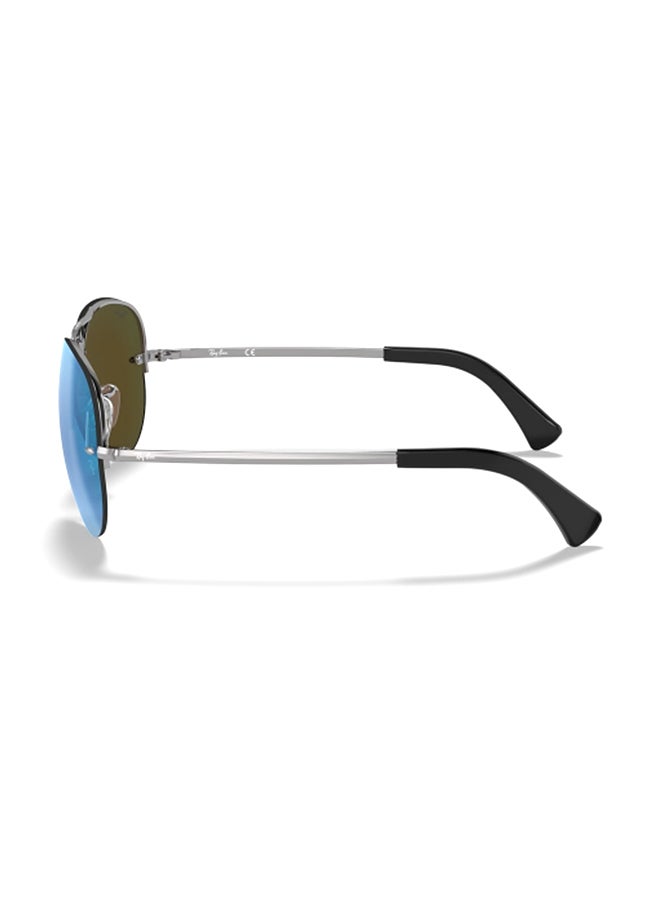 Ray-Ban Unisex UV Protection Aviator Shape Metal Sunglasses RB3449 004/55 59-14 - Lens Size: 59 Mm - Polished Gunmetal  - Image 3