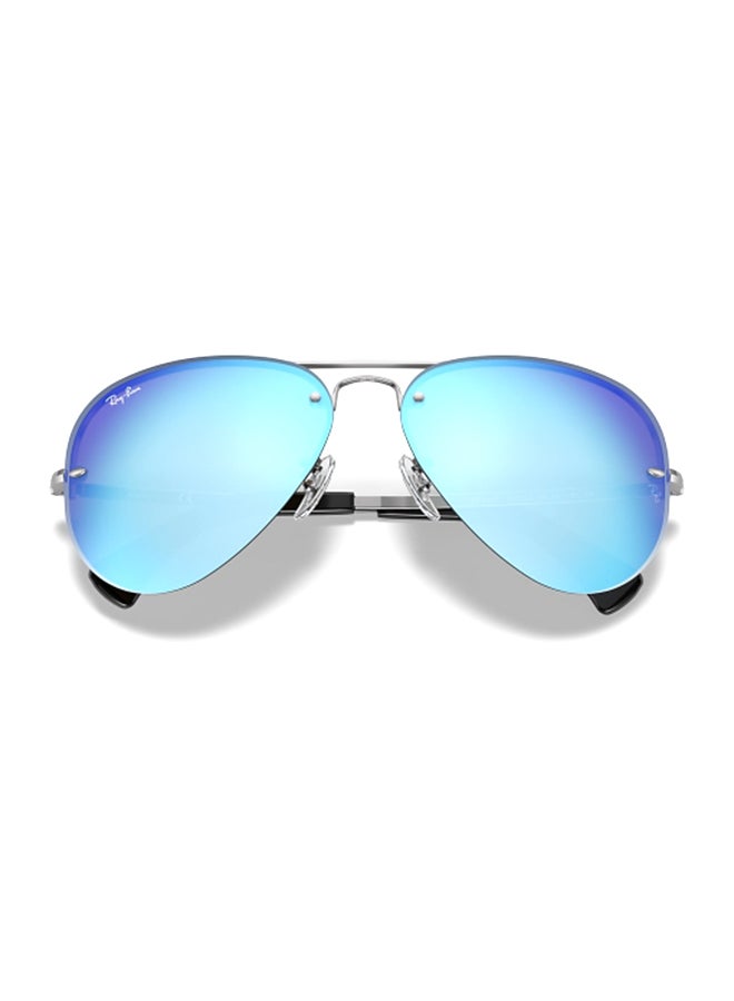 Ray-Ban Unisex UV Protection Aviator Shape Metal Sunglasses RB3449 004/55 59-14 - Lens Size: 59 Mm - Polished Gunmetal  - Image 5
