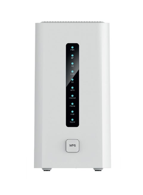 DWR-3000M 5G CPE WiFI 6 AX3000 لاسلكي ثنائي النطاق جيجابت راوتر (3.2 جيجابت في الثانية)، 4 منافذ جيجابت إيثرنت LAN ومنفذ جيجابت إيثرنت WAN، 1 منفذ صوت RJ11، 1 منفذ USB 3.0