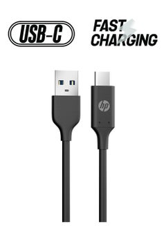 Usb A To Usb C 3.0 Fast Charge Cable With 5Gbps Usb C Cable, 1.5M Length Type C Cable Compatible, Android Series Black