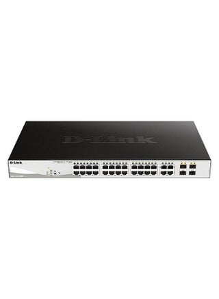 DGS-1210 28-Port Gigabit Smart Managed PoE Switch With 4 Gigabit GbE/SFP Combo Ports, L2+ Static Routing, 370W PoE Budget, Advanced L2 Switching & Security Features, Black | DGS-1210-28MP Black - pnsku/N53436555A/45/_/1694598285/be5a97c6-b271-4d79-9265-d432db02629c