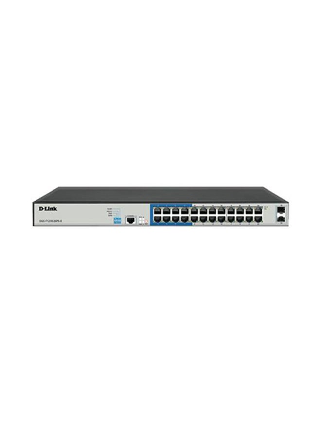 Layer 2 Gigabit Managed Long Range PoE+ Switch Grey