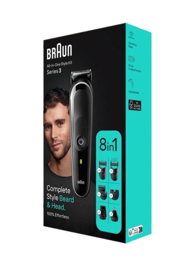 BRAUN - MGK 3440 8-in-1 Style Kit 3 Beard And Hair International Version Grey - Image 1
