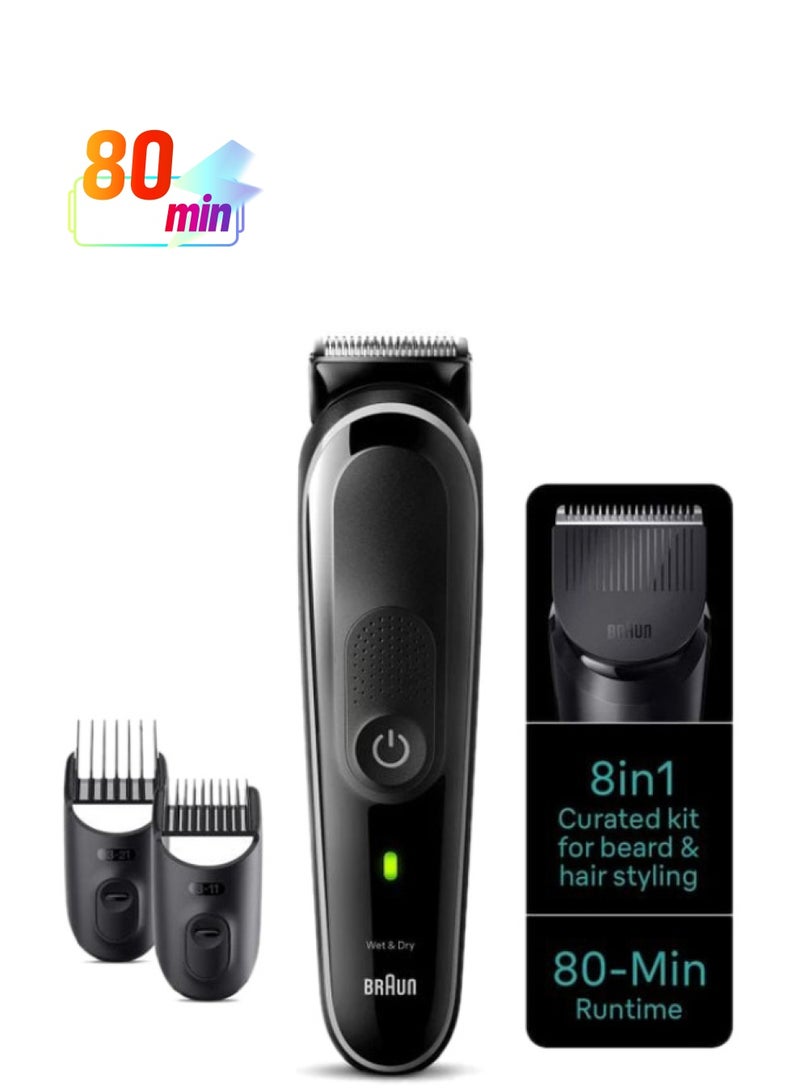 BRAUN MGK 3440 8-in-1 Style Kit 3 Beard And Hair International Version Grey  - Image 1