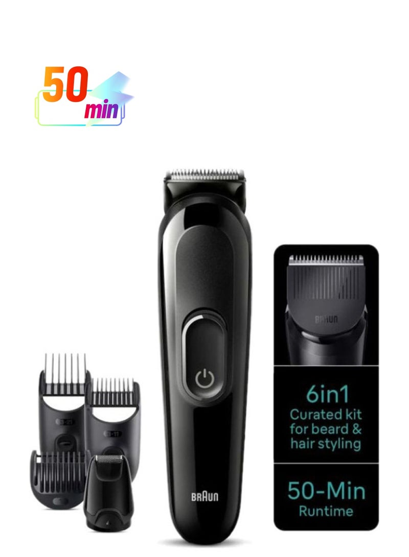 BRAUN - MGK3410 6-in-1 Series 3 All-in-One Styling Kit International Version Black - Image 1