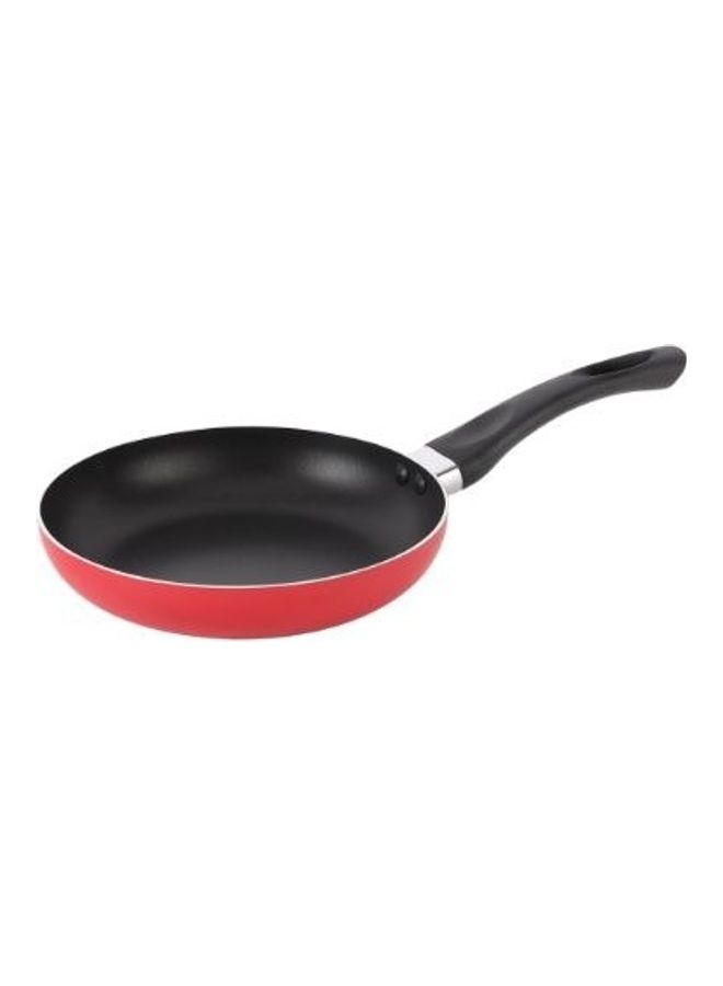 Royalford Aluminum Fry Pan  Strong Aluminum Body With Non-Stick Coating Black and Red 22 cmcm - Image 1
