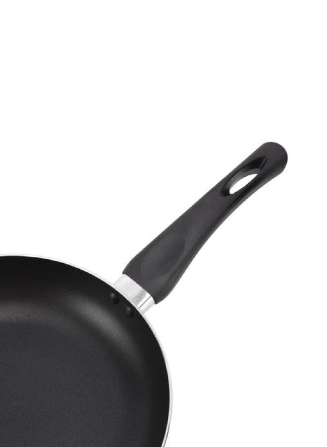 Royalford Aluminum Fry Pan Strong Aluminum Body With Non-Stick Coating And Bakelite Handle Assorted 24x4.5cm - Image 2