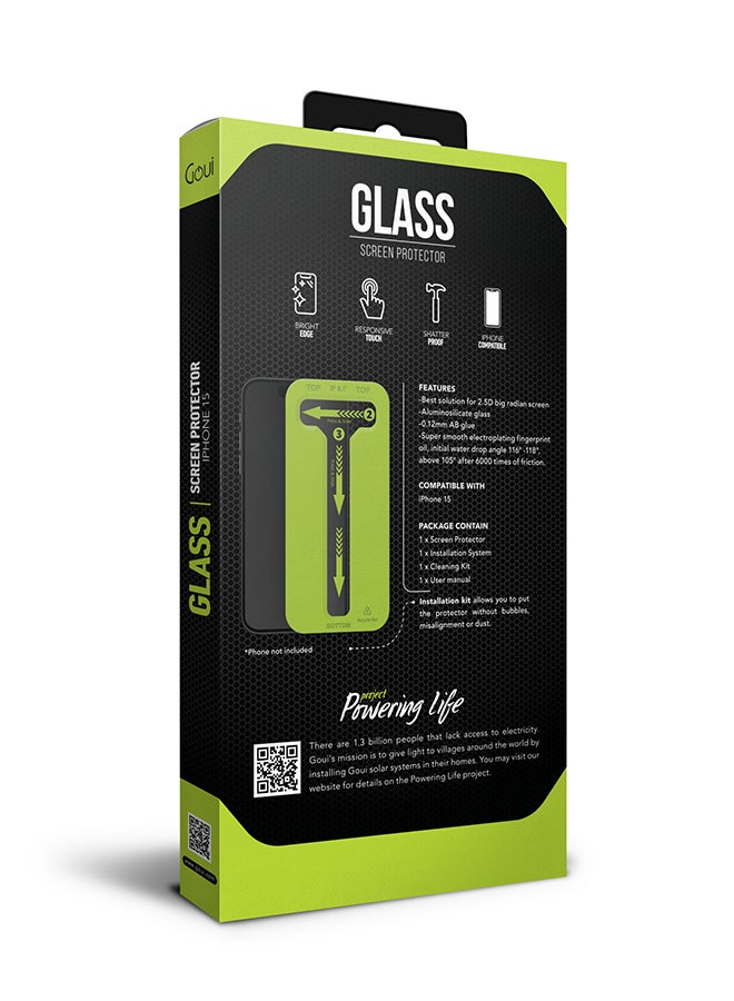 iPhone 15 Anti-Glare Glass Screen Protector - Reduce Glare & Enhance Visibility, Shatterproof, Responsive Touch, and Fingerprint Resistance - Aluminosilicate Glass with 0.12mm AB Glue, Super Smooth Electroplating Coating, and Bright Edge Design - Clear - pnsku/N53436785A/45/_/1695216826/08a62b11-76b7-4fe1-ae94-bb0bc0ce9ea4