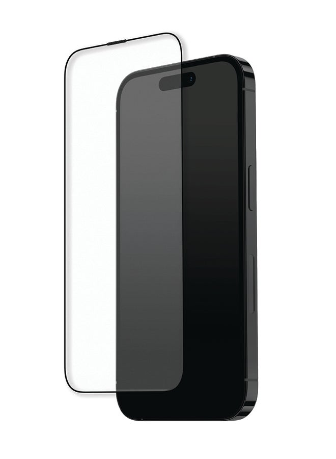 Goui - iPhone 15 Plus Anti-Glare Glass Screen Protector - Reduce Glare & Enhance Visibility, Shatterproof, Responsive Touch, and Fingerprint Resistance - Aluminosilicate Glass with 0.12mm AB Glue, Super Smooth Electroplating Coating, and Bright Edge Design - Clear - Image 1