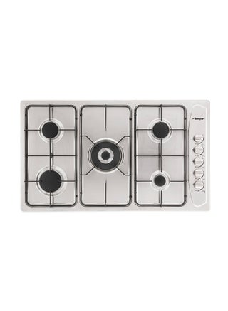 90Cm 5 Burner Stainless Steel Gas Hob - Auto Ignition, Safety Features, Elegant Design With Cast Iron Grids, Class Control Panel, And Flame Failure Device For Added Security- 1 Year Full Warranty BO293MV Silver - pnsku/N53436818A/45/_/1710419349/560bbc71-ac0c-4887-88d4-d552cb6cc7bc